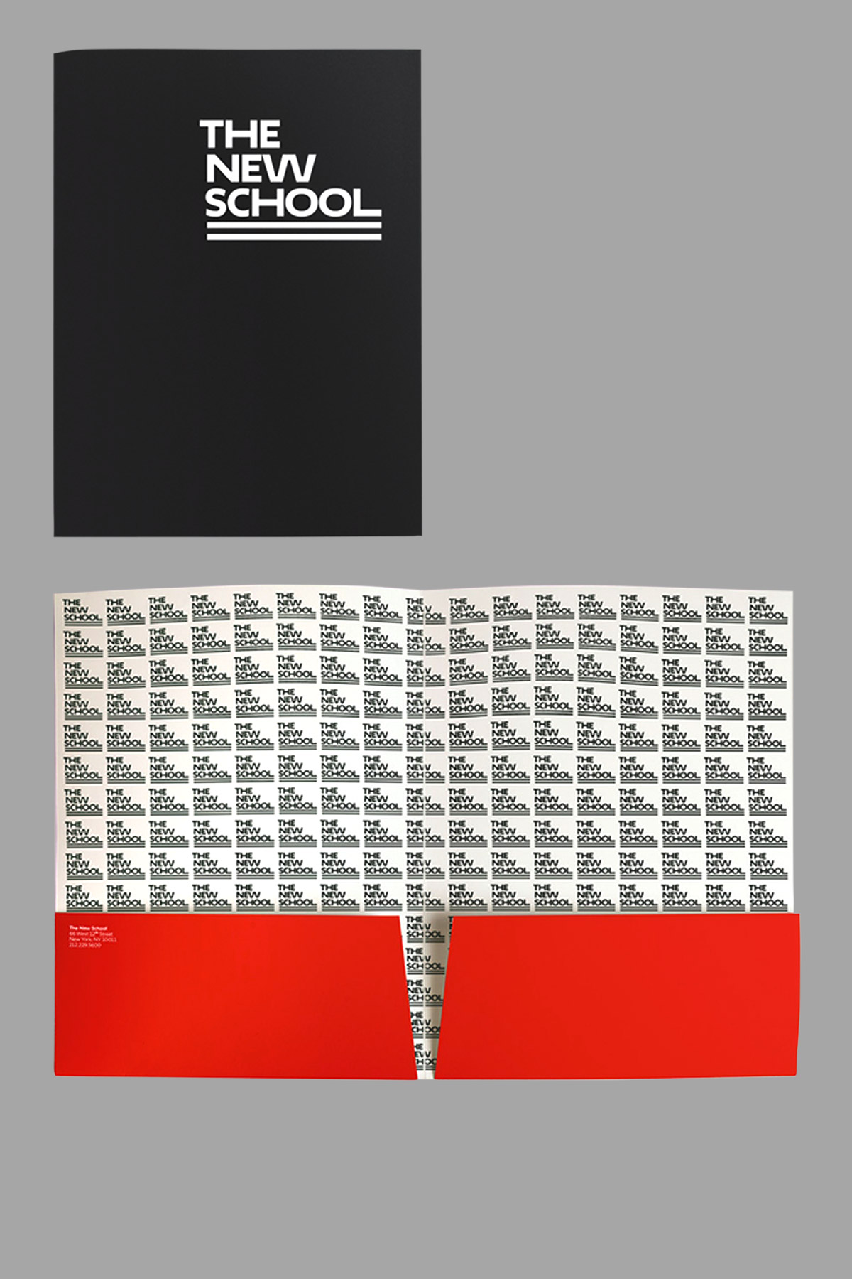 The New School brand collateral