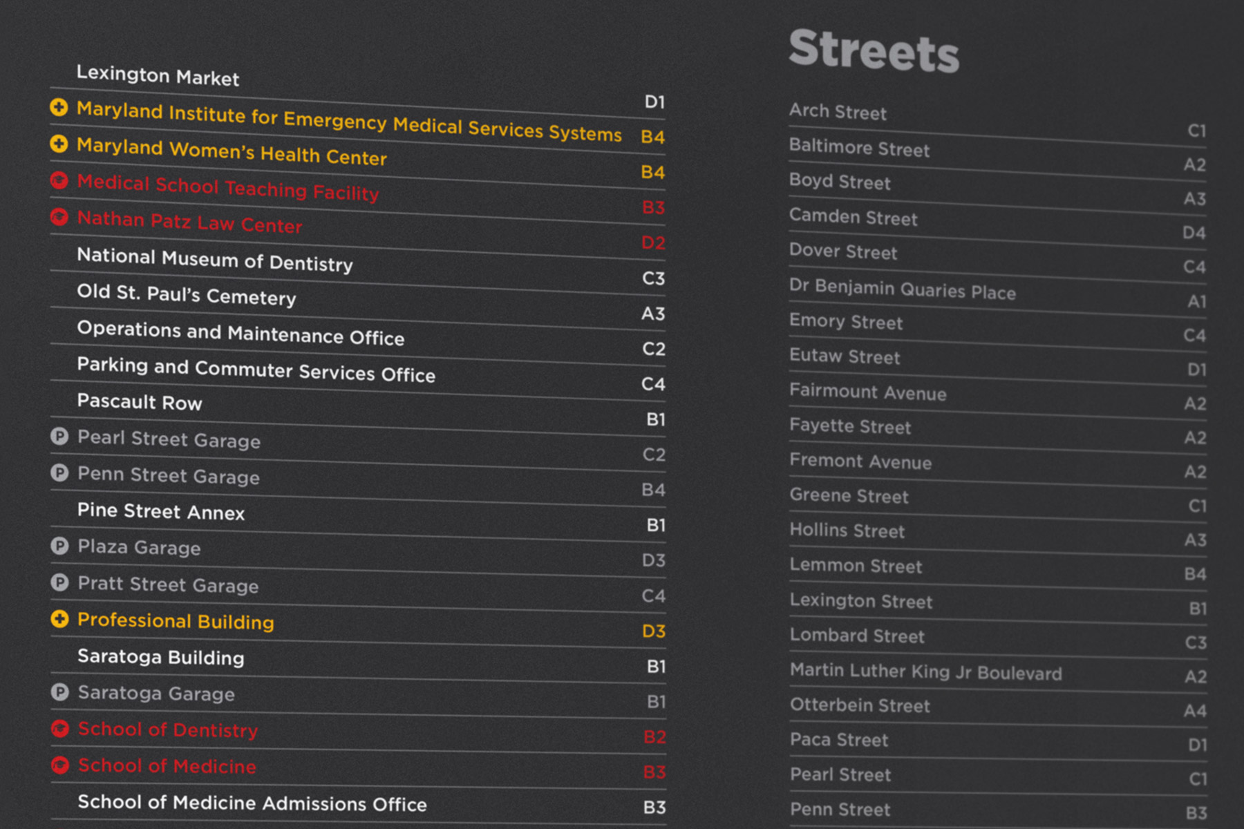 Mapping for The University of Maryland