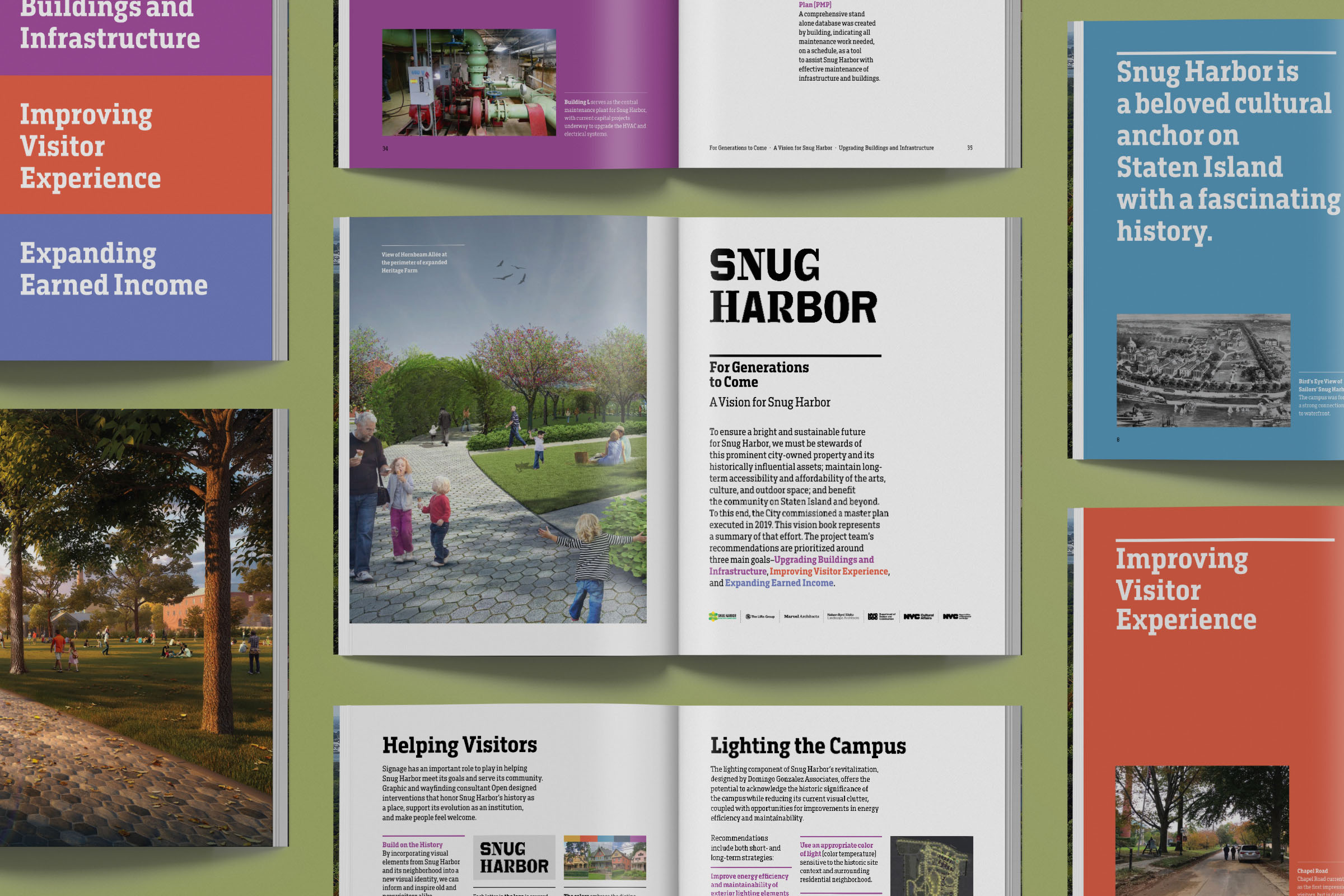 Snug Harbor master plan logotype